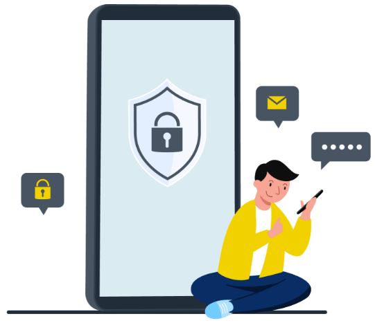 ilustração política de privacidade